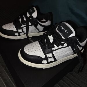 Amiri Kids Black and White Sneakers